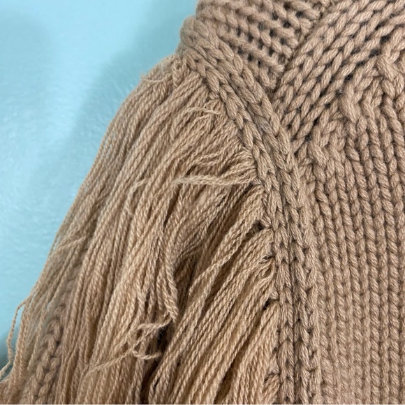 Johanna Ortiz Camel Elegancia Natural Sweater Brown Fringe Medium Read Descrip. - Picture 15 of 16